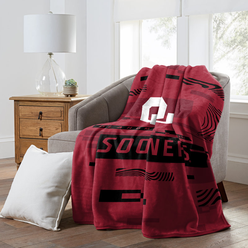Throw Blanket, Red/Black, Oklahoma Sooners