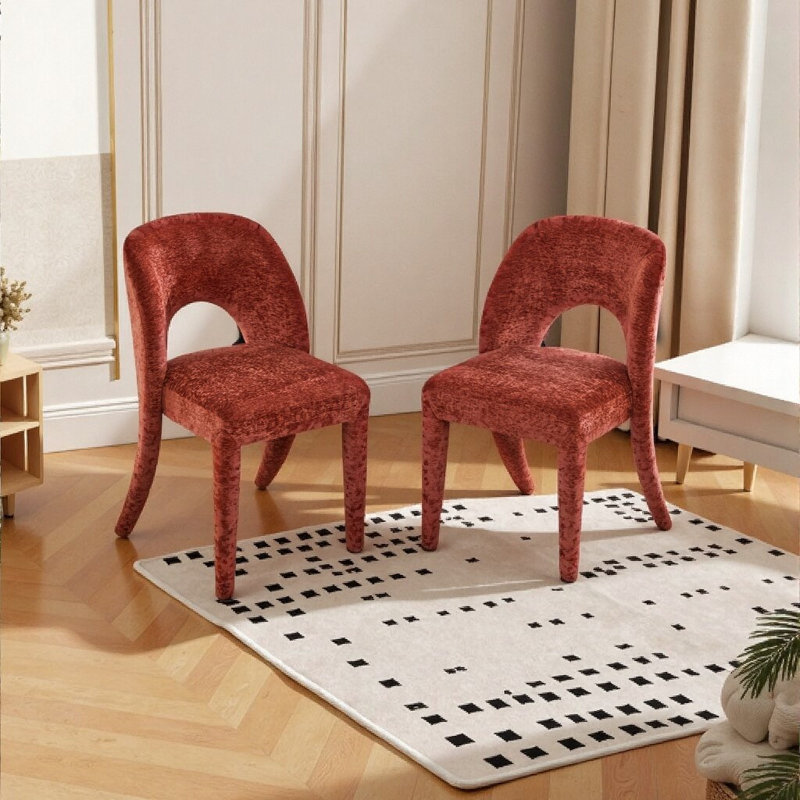Chaises de salle à manger, Rouge