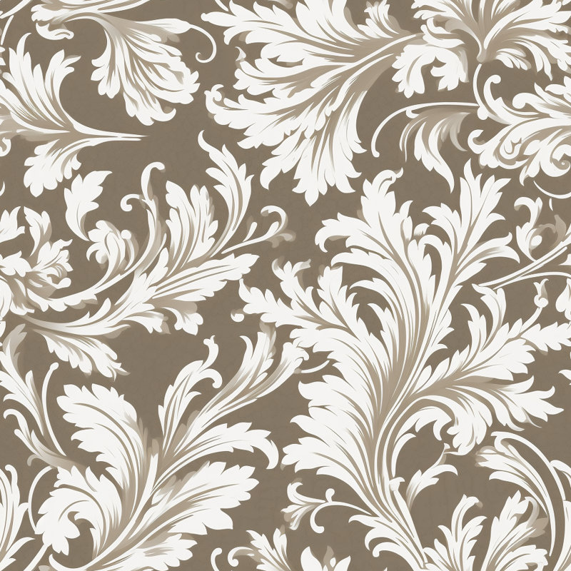 Rideaux Acanthus rideaux blanc méditerranéen, L 40 po x L 61 po