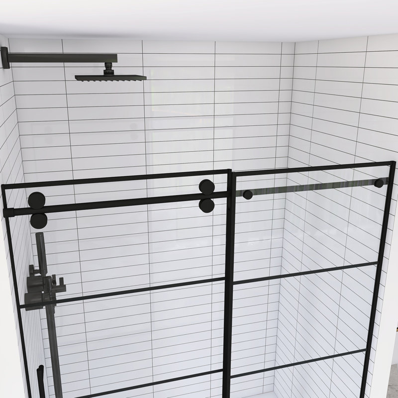 Porte de douche coulissante encadrée l 56 à 60 po x H 72 po