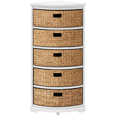 Solid Wood 5 Drawer Storage Drawers