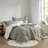 Luxurious King Bedding Set, Polyester Comforter With Sherpa, Modern Home