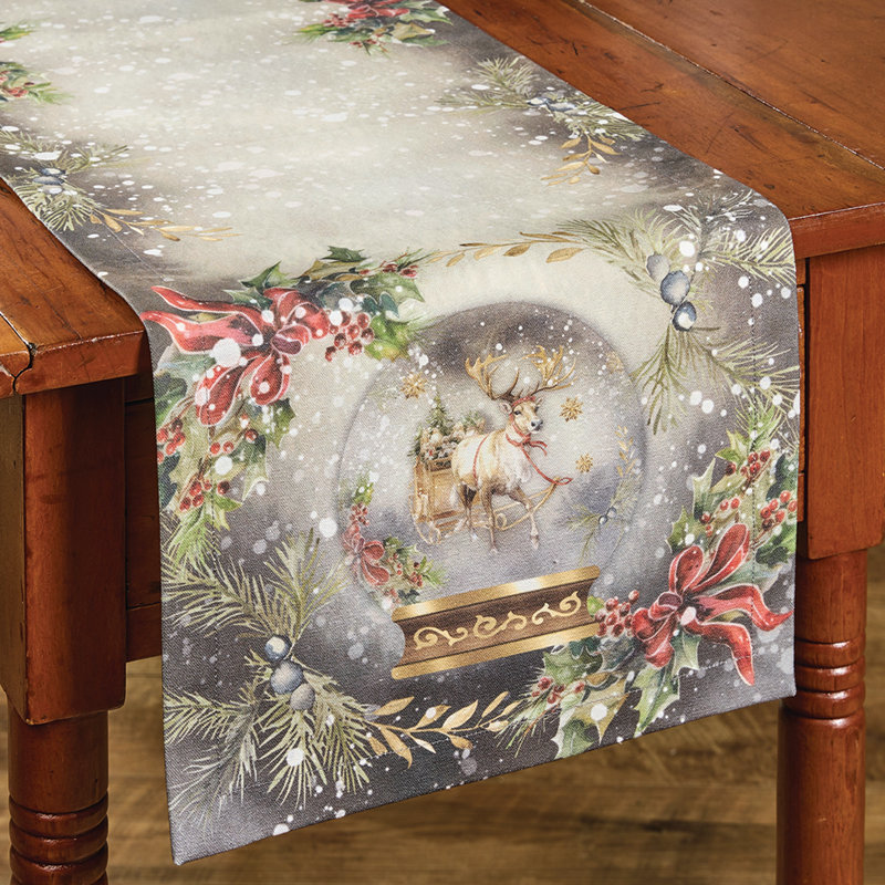 Chemin de table parc à neige renne Park Designs 13 po x 36 po, L 36 po x l 13 po