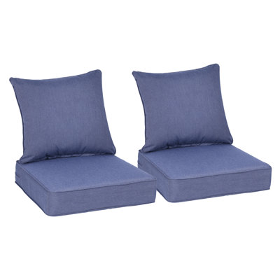 Outdoor Deep Seat Chair Cushion Set