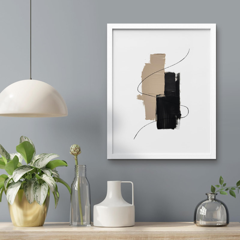 «Abstract Color Block Illustration Realism Rustic Nature Relax / Calm Multicolor Office» sur papier, Blanc, H 10 po x l 8 po
