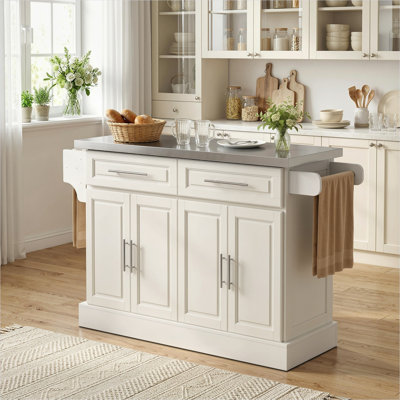 Armoire avec rangement réglable, tiroirs et tablettes blanc crème 57 x 17,8 x 36,5 po