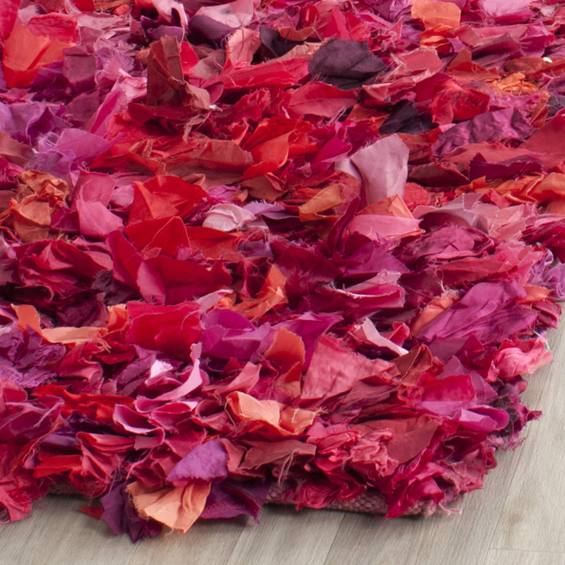Tapis rose à poils longs Godsey, Rectangle de 5 pi x 8 pi