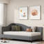 L-shaped Linen Daybed With Solid Wood Legs-634927716-634927717