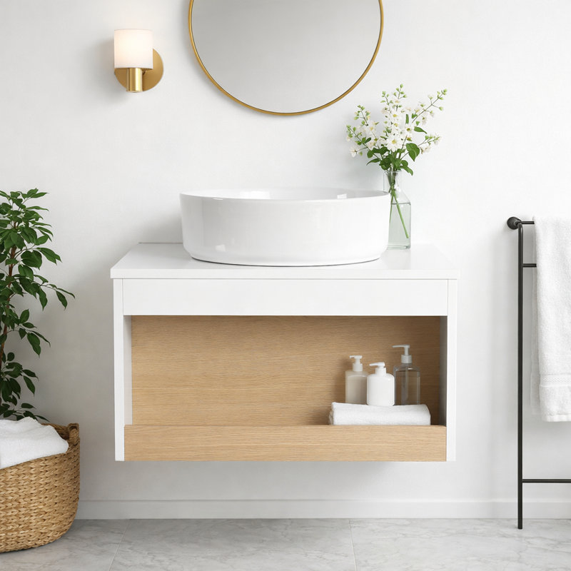 Meuble-lavabo 24 po avec lavabo et tablette de rangement