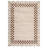 Scalloped Area Rugs Modern Bordered Accent Carpet,Non-Slip Floor Cover,Stain-Resistant Indoor Mat for Bedroom,Kitchen,Living Room-620051058-620051059