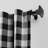 Broadus 100% Cotton Buffalo Check Semi-Sheer Rod Pocket Single Curtain Panel-1126350516-1126350513