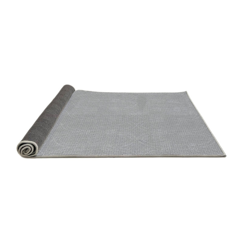 Tapis zone grise à motifs, Rond 5 pi