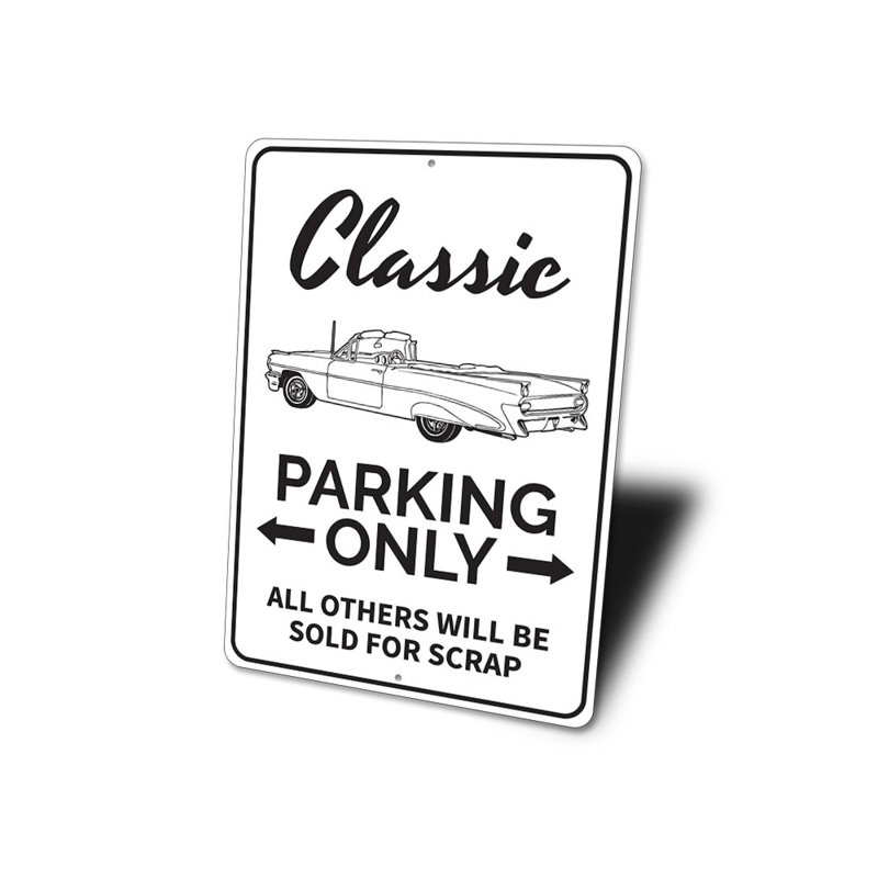 Enseigne en aluminium Classic, H 18 po x l 12 po x P 0,06 po
