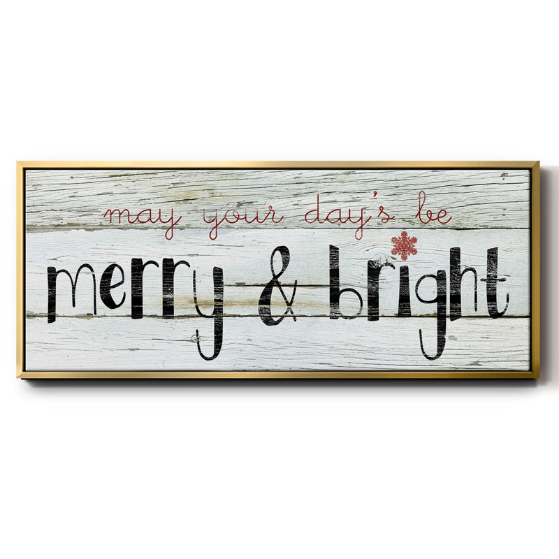 Merry & Bright - toile encadrée, H 24 po x l 60 po
