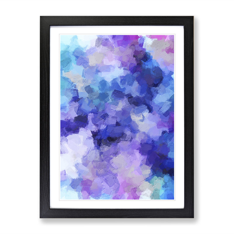 Miss You Abstract - Framed Print, Black, 64cm H x 46cm W x 2cm D