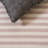 Ilona Striped Hand Loomed Cotton Area Rug in Ivory/Light Gray-25415070