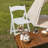 White Plastic Upholstered Folding Chairs(Set Of 4)-1142973701