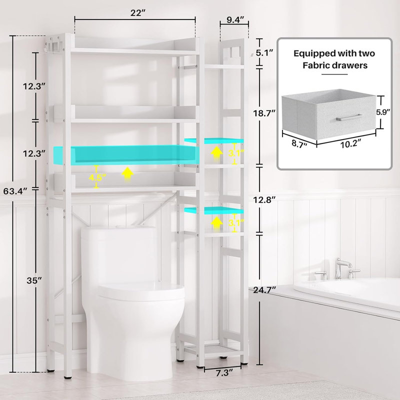 Alyzea Over The Toilet Storage, White