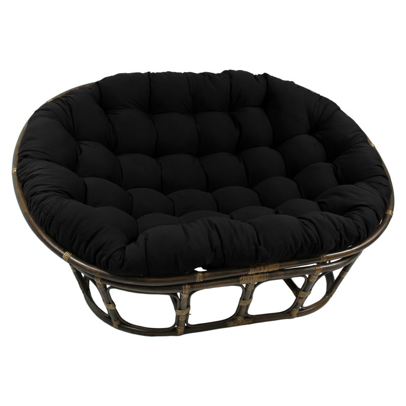 Coussin d'intérieur Papasan, Noir
