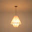 Luminaire suspendu en forme de ficelle de coton 1 lumière à double couche Bohemian
