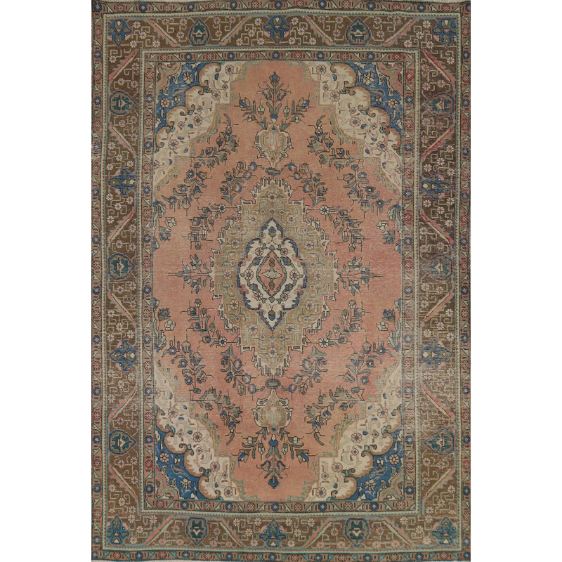 Tapis traditionnel rétro en laine 6 x 10