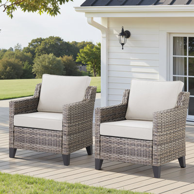 Ensemble de 2 chaises de patio pour l'extérieur