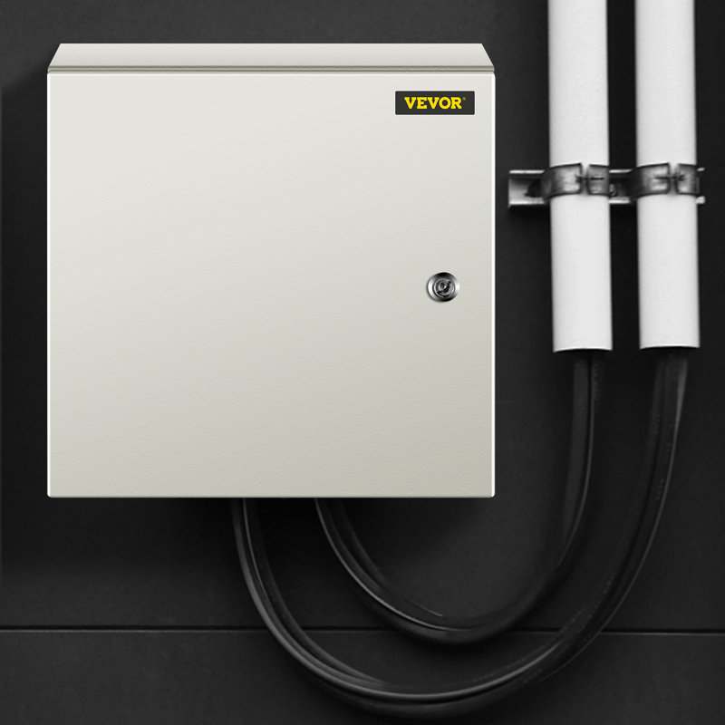 Boîtier en acier VEVOR NEMA, boîtier électrique en acier NEMA 4X,, H 16 po x l 16 po x P 8 po