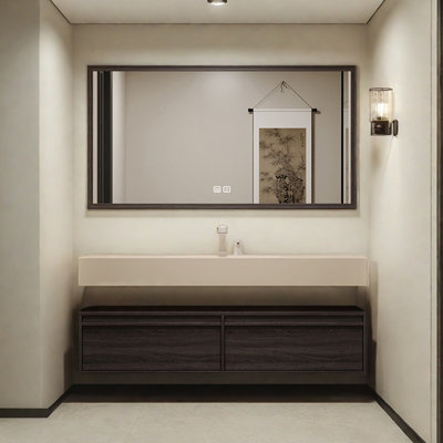 Retro high-end and simple bathroom cabinet