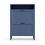 Armoire de rangement mince pour chaussures avec portes et tablettes réglables pour le vestibule-132724905-128877243
