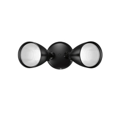 Projecteur d'extérieur à DEL à tête simple avec photocellule - 15 W - 1 500 lumens - 4 000 K - Finition bronze - Éclairage de sécurité du crépuscule à l'aube pour les entrées et les vestibules