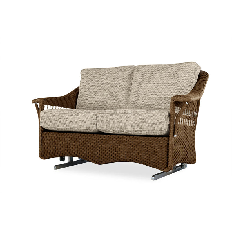 Nantucket Outdoor 2 - Seat Loveseat, Decorline Natural, Ebony