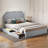 Tufted Upholstered Storage Bed With 4 Underbed Drawers & Charging Ports-1692405006-1692404993
