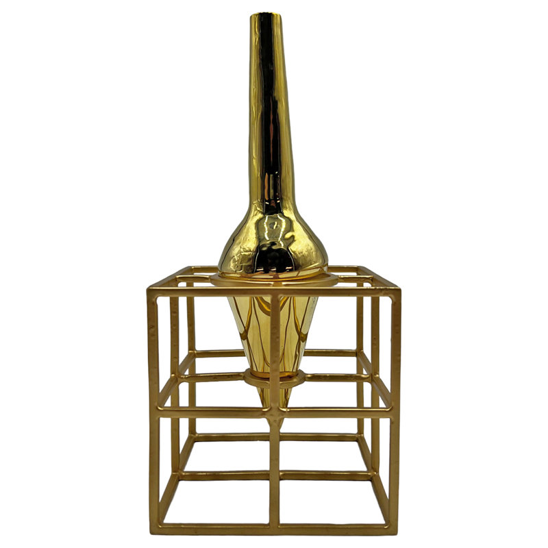 Vase de table en laiton fait à la main Kyelee