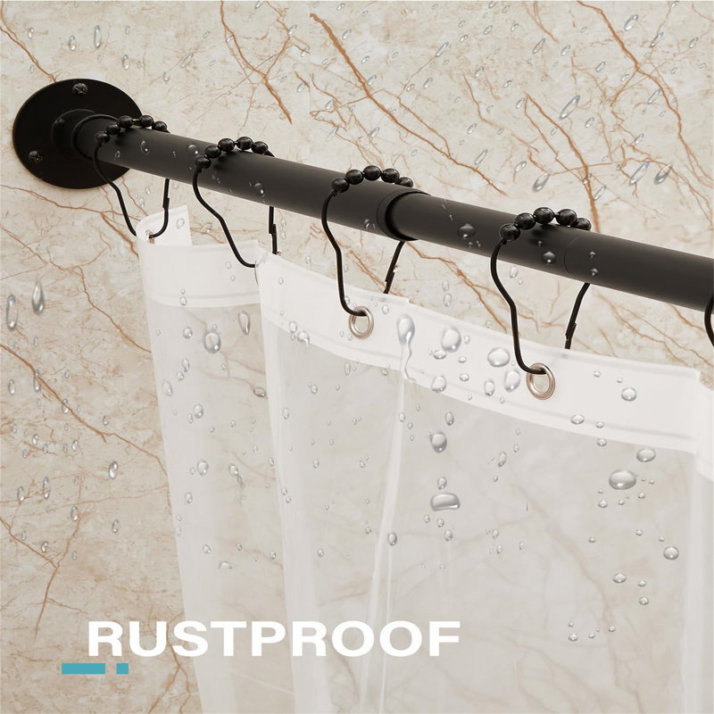 Avalene 134cm L-Shaped Shower Curtain Pole