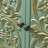 Fienley 33" Tall Farmhouse Green Wood Accent Cabinet,Resin,Gold-Accented Sage with Handcrafted 2 Doors