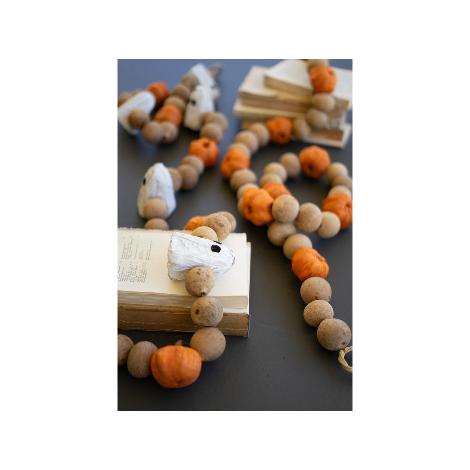 GOURD GHOST PUMPKIN GARLAND 72INCHES
