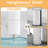 Free Standing Toilet Paper Holder With Marble Base, Multifunctional Shelf For 7 Rolls, Rust-Proof, Easy Installation, Modern Bathroom Storage-328586664