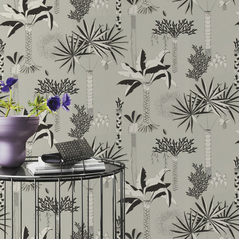 Rouleau de papier peint patiné L 33 pi x l 20,5 po Bridport Tropical Grove