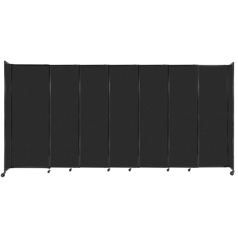 Cloison portative Soundsorb, H 60 po x l 186 po x P 1 po, Noir