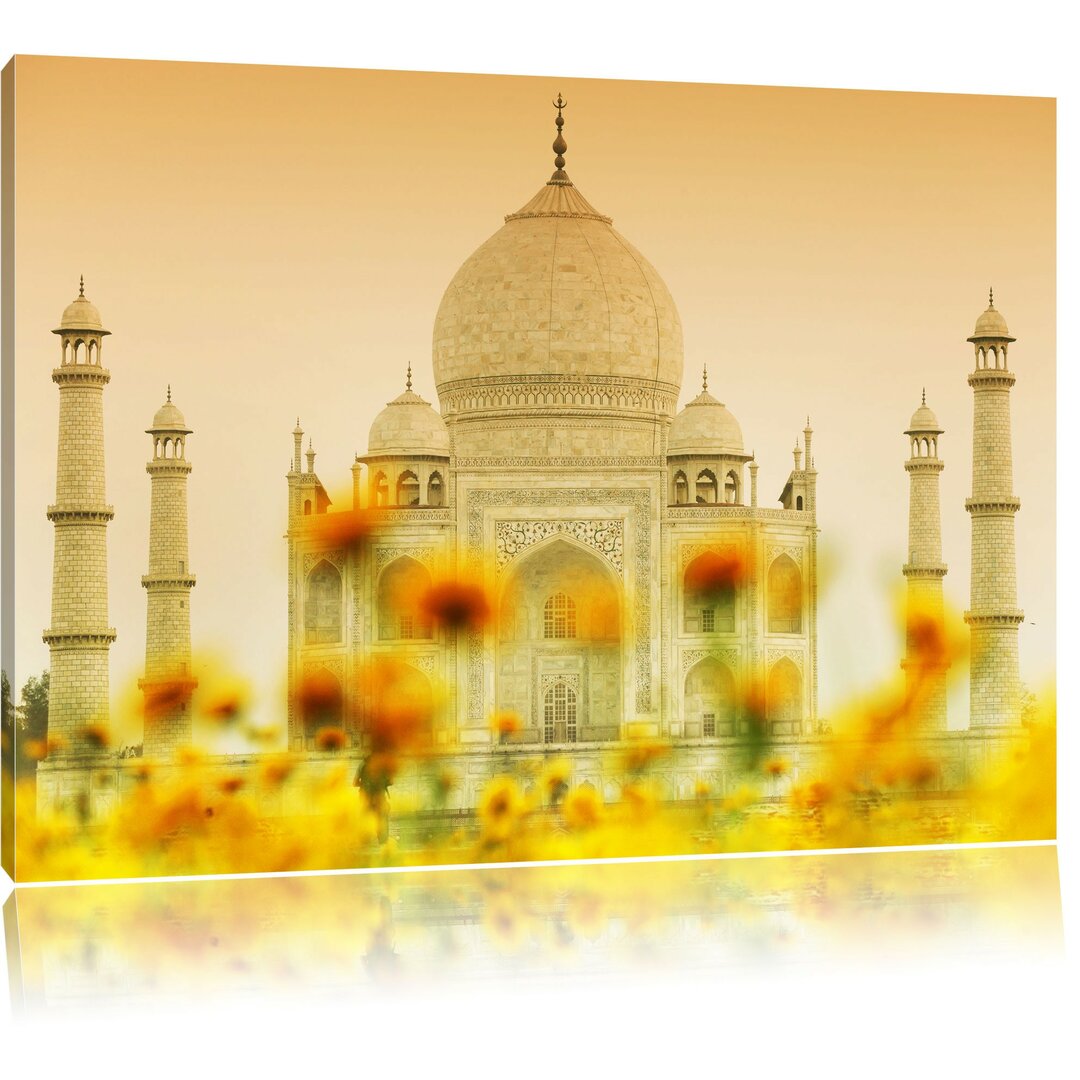 Leinwandbild Taj Mahal im Sommer