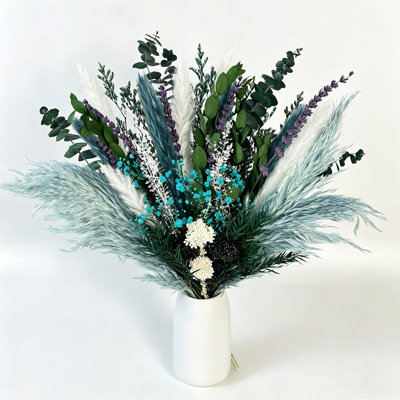 Bouquet de fleurs séchées à la main, pièce maîtresse de décoration pour table, salon, bureau, pendaison de crémaillère