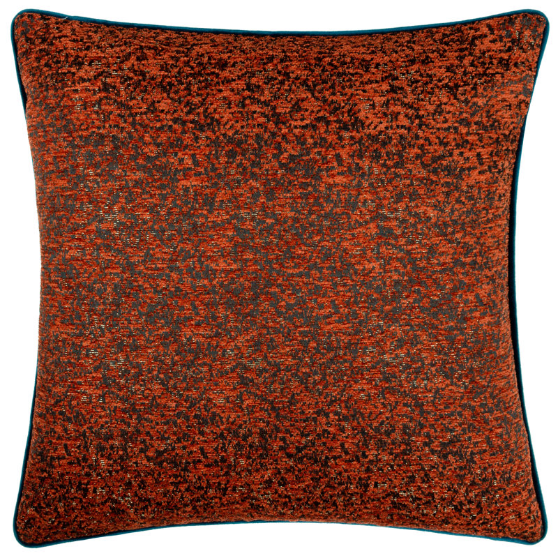  Chenille Piped Cushion Cover, Copper