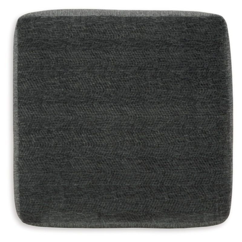 Biddeford 40" Black Square Contemporary Cocktail Ottoman