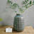 Set of 2 Grey Ceramic Vase 7.25" High. Ideal Gift for Floral Arrangements Home Weddings Party Spa Meditation Home Office