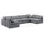 Canapé modulaire en velours 6 pièces Hinami-94482536
