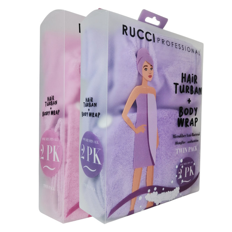 Ensemble de serviettes de bain 2 pièces, Mauve