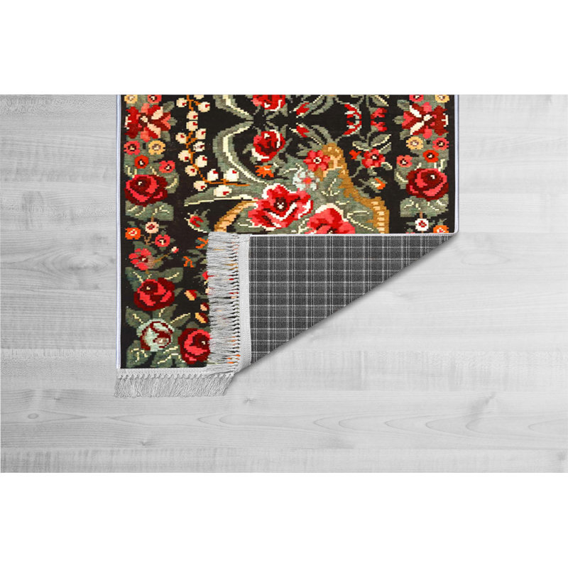 Luxurious Hall Carpet, 100% Velvet Fabric, 31.5 x 59.1 Inches | Non-Slip Cotton Sole, Pile Height: 0.4 Inches | Antibacterial & Machine Washable, 3D Digital Printing | Elegant Design for Living Room & Entryway