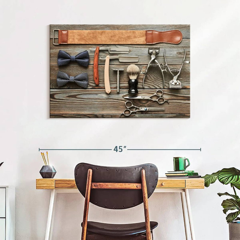 Barber Gear Set, 26" H x 39" W