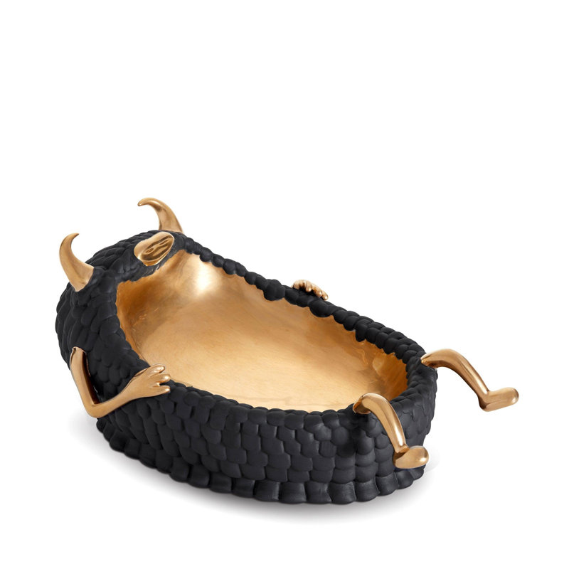 Haas Lazy Susan Catchall, Black/Gold