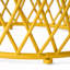 Table d'appoint mat en fer et treillis de finition matte